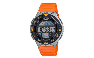 Casio Men's 10 Year Battery Quartz Resin Strap, Orange, 22.8 Casual Watch (Model: WS-1100H-4AVCF)